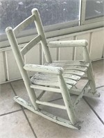 Small Child's White Rocker