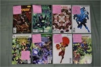 8 modern age DC & Marvel comic books; as is