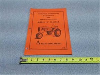 Allis Chalmers Model C Tractor Manual