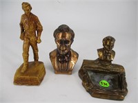 Lot (3) A. Lincoln Souvenirs