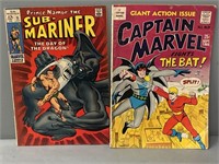 Marvel Comic Books; Sub-Mariner & Captain Marvel