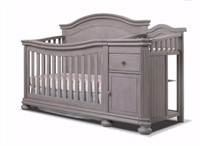 New Sorelle Finley 4 in 1 Grey Crib Bed & Changer