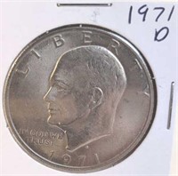 1971 D Eisenhower One Dollar Coin