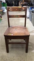 Small wood chair