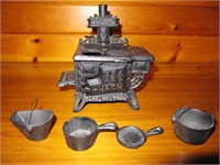 Miniature Cast Stove & Accessories