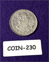 1950 PESO MEXICAN SILVER SEE PHOTO