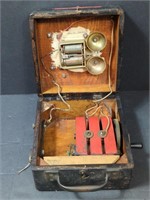 1920's  Wind Up Telephone Generator Ringer, Hand