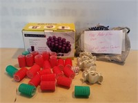 Electric Hair Rollers + Velco Curlers & Clips