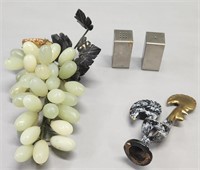 Carved Hard Stone Grapes & MCM Lot Collection