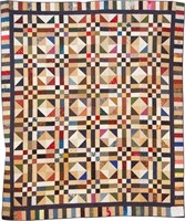 Path and Stiles, bed quilt, 95" x 80"