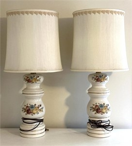 Matching rose lamps