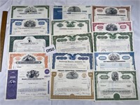 Stock certificate collection