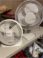 Two Small White Fans