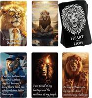 $17  Heart of A Lion - Affirmation Cards for Men