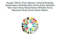 MSRP $10 100 Pieces Party Blowers
