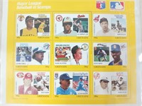 Limited edition Major League baseball in stamps
