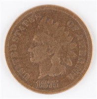 1875 INDIAN HEAD ONE CENT COIN