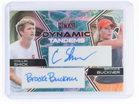 #2/3 SHICK/BUCKERN AUTO SPORTS CARD