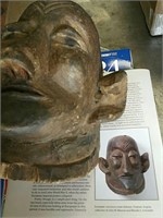 Katoya mask with exhibition catalog