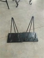 Pair of metal music stands