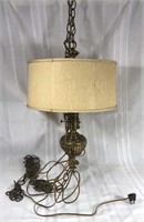 Vintage hanging brass lamp