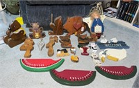 Large Lot 1980's Wood Primitive Country