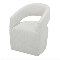 Alivia Fabric Rolling Chair $250