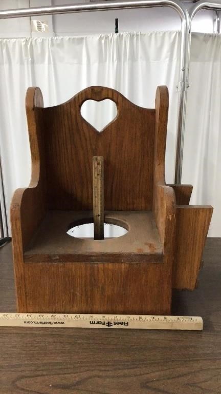 Wooden potty chair