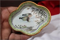 A Chinese Enamel Dish