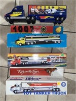 (4) FUEL COMPANY MODEL TRUCKS SHELL, EXXON,