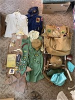 LOT OF ASSORTED VINTAGE BOY & GIRL SCOUT GEAR