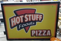 Hotstuff Pizza Sign 48" x 37" -Alum. Frame