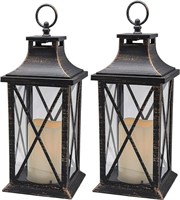 YAKii 14" Decorative Candle Lantern LED Flameless