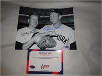8x10 PHOTO W CERT - FORD & MANTLE