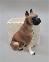 Vintage Dog Plasterware Planter