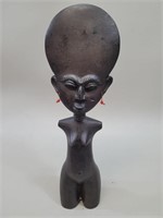 Lg African Fertility Carved Talisman Sculpture