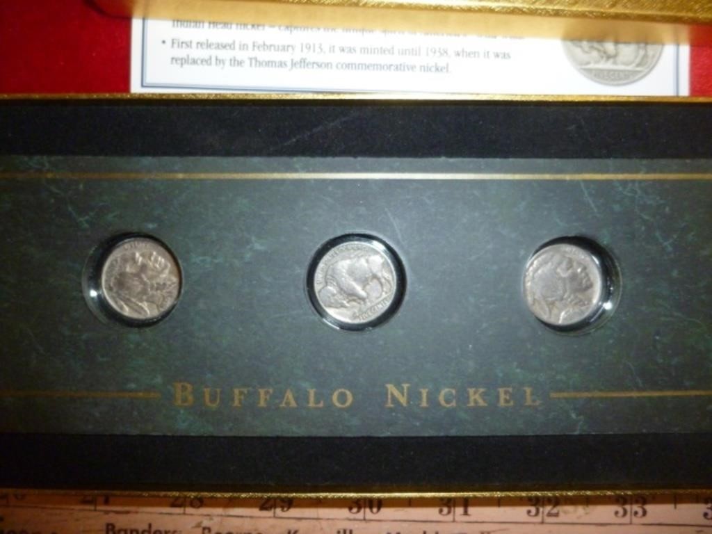 Collectible Coins of America Buffalo Nickel Set