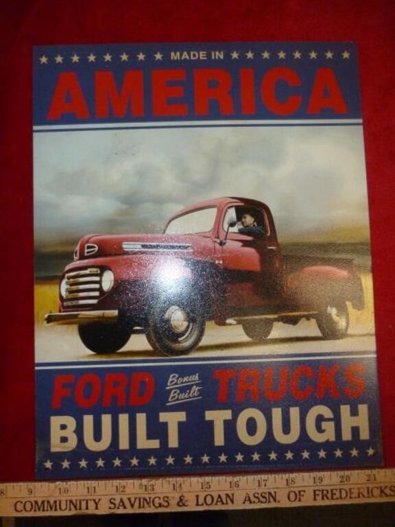 Ford Trucks Nostalgia Metal Sign