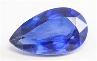 12.35ct Pear Cut Blue Natural Sapphire GGL