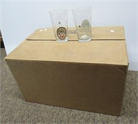 Case of George Kilian's Irish Red beer glasses.