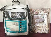 Luxury Mattress Pad, Reversible Quilt With