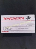 Winchester 380ACP 95gr FMJ Ammunition - 100rds