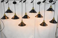 LOT OF 10 HANGING LIGHTS - UNASSEMBLED