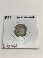 1925 Switzerland 5 Rappen