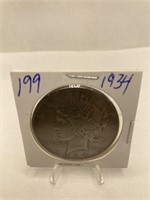 1934 Peace Silver Dollar