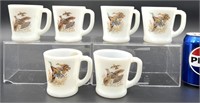 Vintage Anchor Hocking Fire King Milk White Mugs