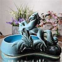 Vintage Beauceware Ceramic Horse Rearing Dish