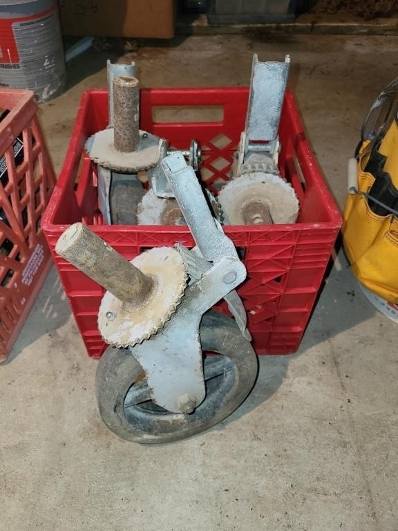 Four (4) 8" Swivel Casters