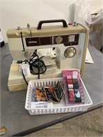 VINTAGE BROTHER SEWING MACHINE AND MISC