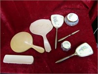 Vintage Vanity sets. Brushes, mirrors, and more.